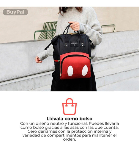 Imagen 6 de 7 de Pañalera Mochila Bolso Bebe Madres Multifuncional Termico