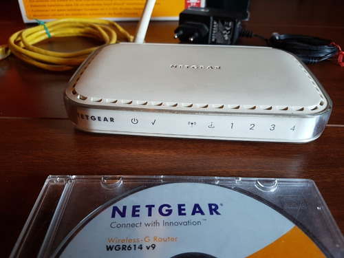 Router Inalambrico Netgear Con Software Cables Manuales Cd
