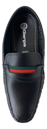 Zapato Casual Mocassin Con Listón Elegante Formal 3708p