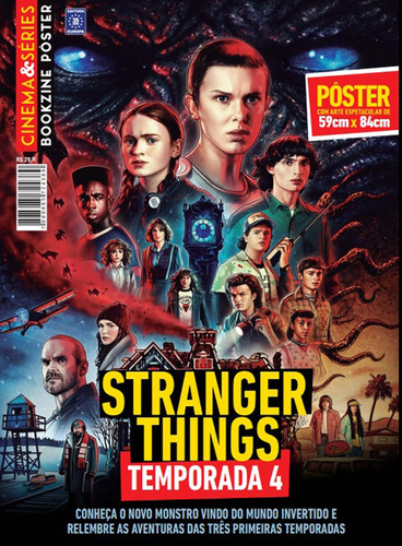 Superpôster Cinema e Séries - Stranger Things 4 - Arte 2, de a Europa. Editora Europa Ltda., capa mole em português, 2022
