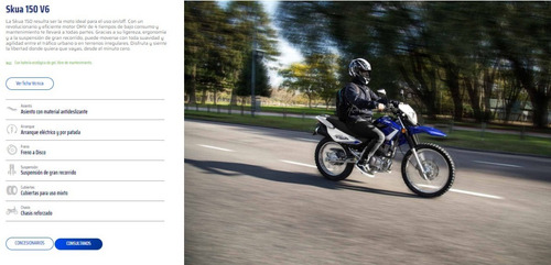 Imagen 10 de 15 de Motomel Skua V6 150 Blanca 0km 2022 Sahel Gxr Triax Miracle