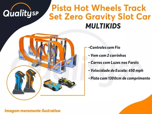 Pista Hot Wheels Track Set 2 Carrinhos + 2 Controles-multikids