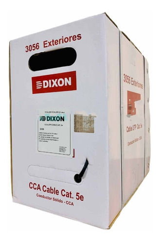 Cable Utp Cat 5e Para Exterior Dixon 3056  Cca Chaqueta Uv 