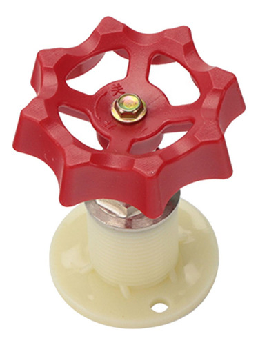 2 Material De Accesorio De Bricolaje Válvula Rotatoria Roja