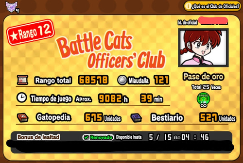 Vendo Cuenta De Colección Del Juego The Battle Cats