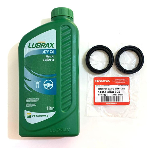 Retentor Bengala Cb 600 Hornet 2006 + Óleo Atf 1 Lt Lubrax