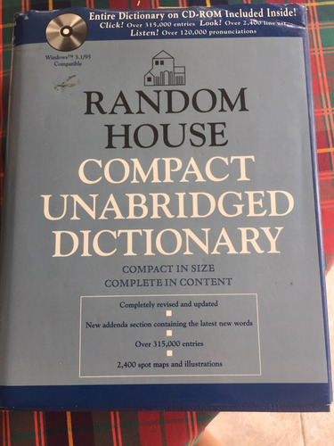 Random House Compact Unabridged Dictionary De Colección 80s