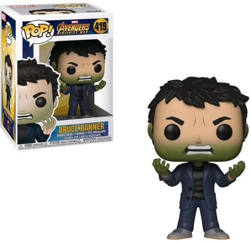 Funko Pop Avengers Banner Hulk Head 419 Original Nuevo