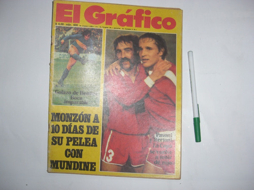 Revista El Grafico Monzon Mundine Pavoni Bertoni Boca 1974