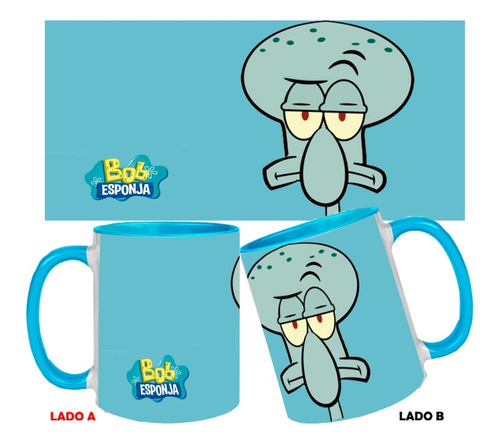 Planeta Mugs Retro Taza Ceramica Bob Esponja Calamardo