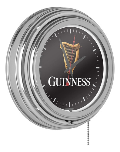 Trademark Gameroom Reloj De Pared Analógico De Arpa Guinness
