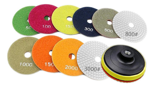 10 Discos De Moagem Com Almofadas De 4 Polegadas
