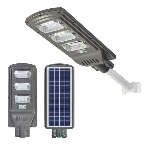 Foco Solar Luminaria Led Exterior Sensor De Movimiento +base