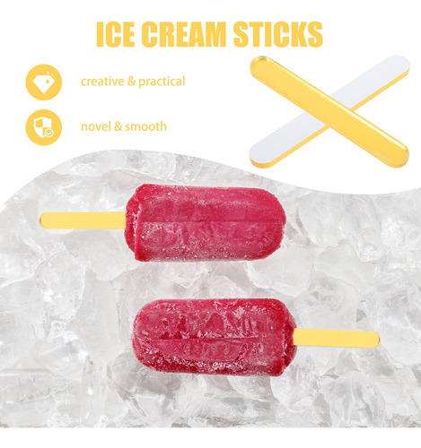 30 Palitos Reutilizables Para Hacer Piruletas De Hielo Para