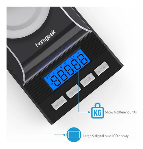 Nuevo Bascula Digital Gramera 0.001gr A 50 Gr Gramo Quimica