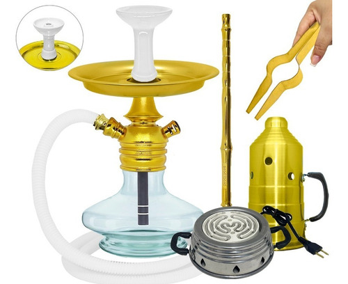 Imagem 3 de 6 de Narguile Black Hookah Mini Monster Completo Barato Fogareiro
