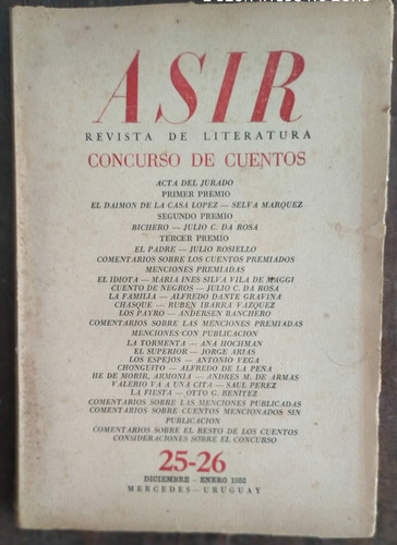 Revista Asir  Concurso De Cuentos 1952
