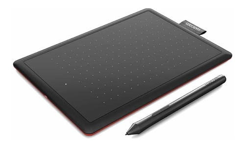 Imagen 4 de 4 de Tableta gráfica Wacom One by Wacom CTL-472 negra y roja