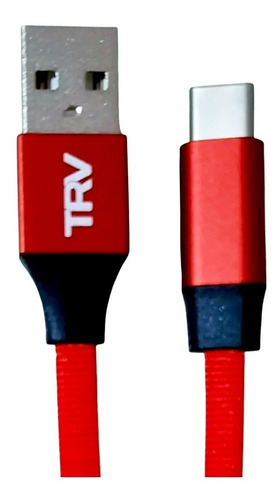 Cable Mallado Trv  Usb -tipo C Carga Rápida 2.4 Sync Cable
