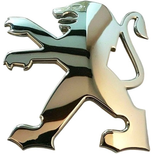 Emblema Leão Logo Peugeot Cromado P/ Porta Malas 207 Passion