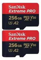 Comprar 2 Unidades De Memoria Microsd Sandisk Extreme Pro De 256 Gb,