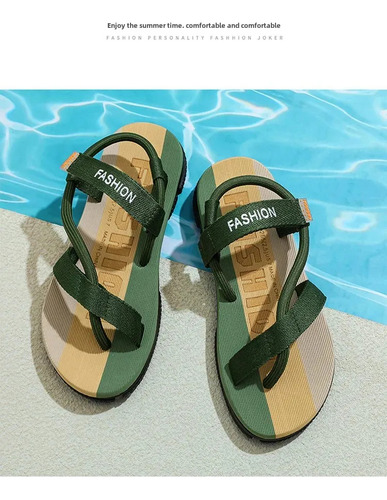 Sandalias De Playa Casuales Antideslizantes Con Punta Abiert