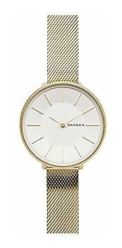 Reloj De Cuarzo Analogico Para Mujer Skagen Con Correa De Ac