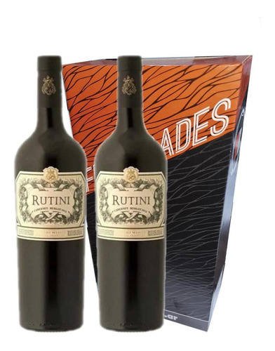 Estuche Regalo X2 Vino Rutini Cabernet Merlot