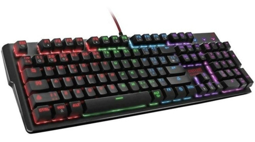 Teclado Mecánico Rgb Gamer Samurái Series Maxell Switch Blue