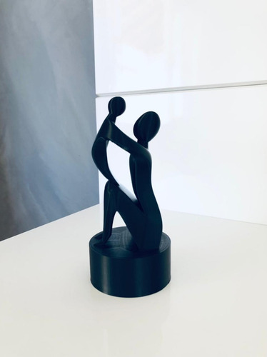 Estátua Mãe E Filho(a) Presente Dias Das Mães 15cm