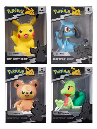 Pokemon Select Pack 4 Figuras De Vinilo 9cm Serie 9 Jazwares