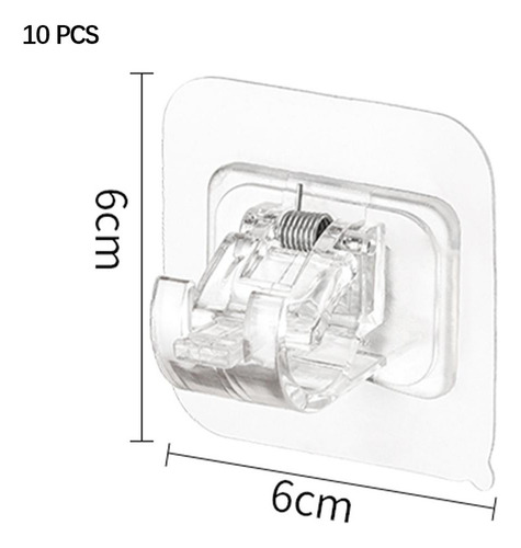 4 Soportes De Barra De Cortina Hardware Puertas Transparente