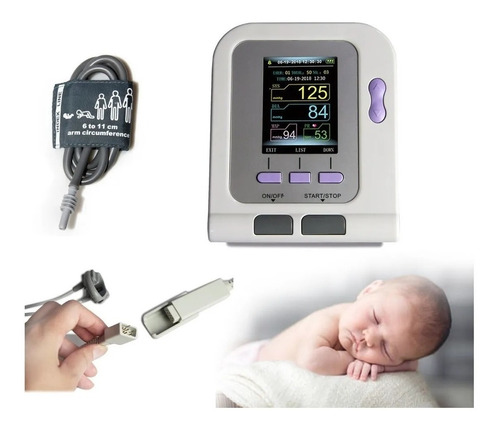 Monitor Oximetro Tensiometro Neonatal Contec 08a
