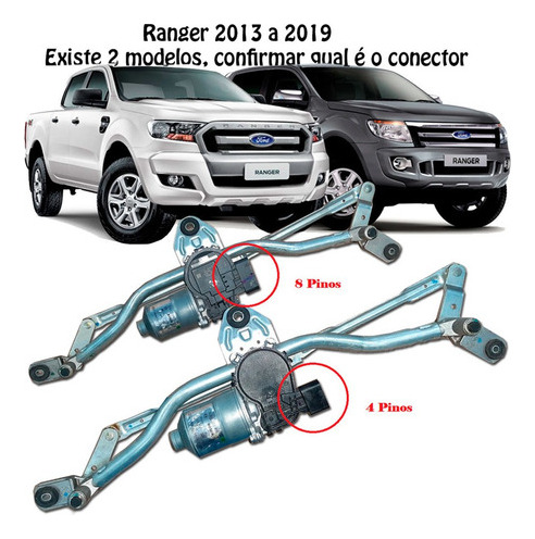 Motor E Articulador Do Limpador Do Ranger 2013 A 2019