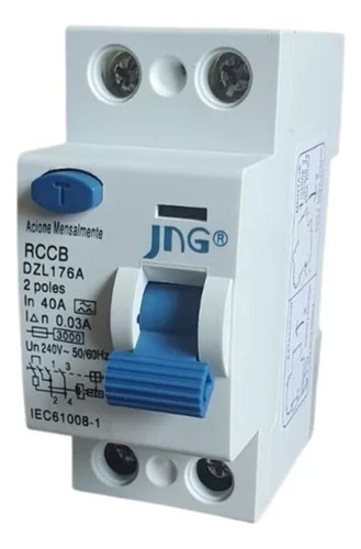 Interruptor Difencial Idr 40a 30ma Bipolar Classe A