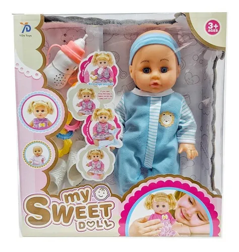 Bebe Juguete Muñeco C/ Ropa Sonidos A Pilas - Sheshu Toys