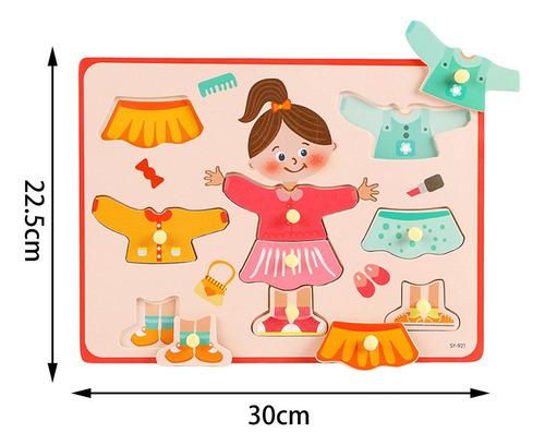 A Juego De Mesa For Vestir Montessori Juguete Educativo