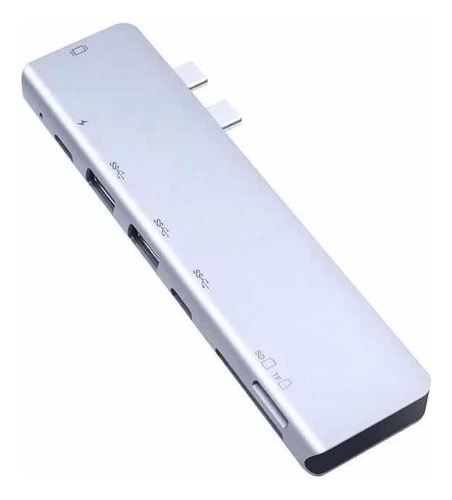 Jsj Adaptador Mac Hub 7 En 1 Usb Tipo C Compatible Mac Hdmi