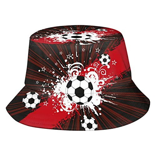 Divertido Fútbol Deporte Cubo Sombreros Moda Sol Gorra Plega