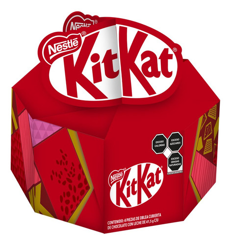 Chocolate Kitkat Gifting Caja Con 4 Piezas De 45.5g