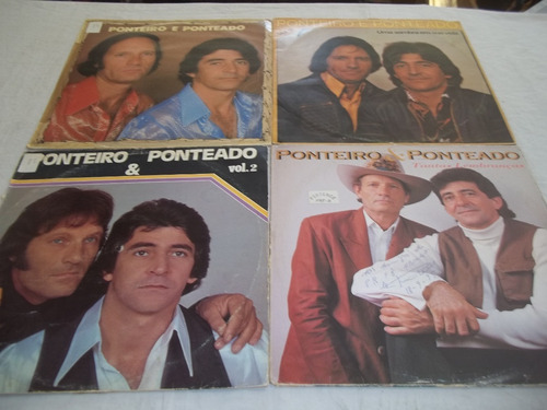 Lp Vinil Ponteiro E Penteado (atenção Às Capas) Com 4 Discos