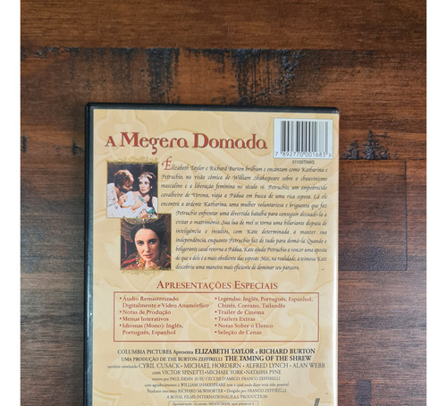 Dvd A Megera Domada, Elizabeth Taylor, Columbia Pictures (Usado)