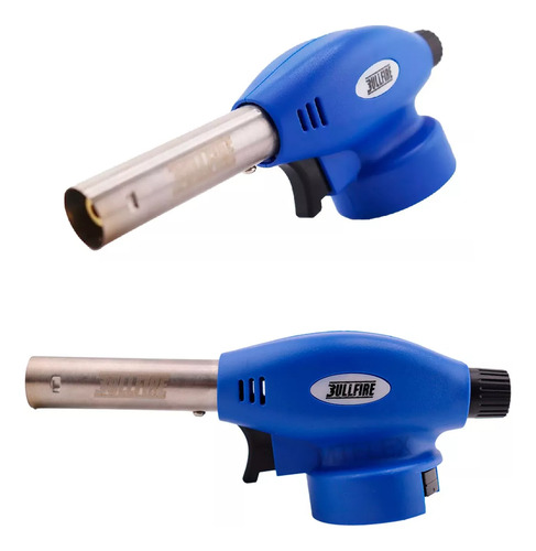 Maçarico Portátil Culinário Profissional Flambar Solda M5 Cor Azul