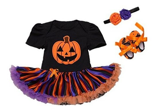 Beide Baby Girls Halloween Outfits Tutu Pumpkin B074jb1y711