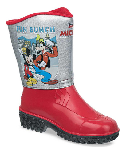 Botas De Lluvia Mickey Arafat Rojo Para Niño Disney