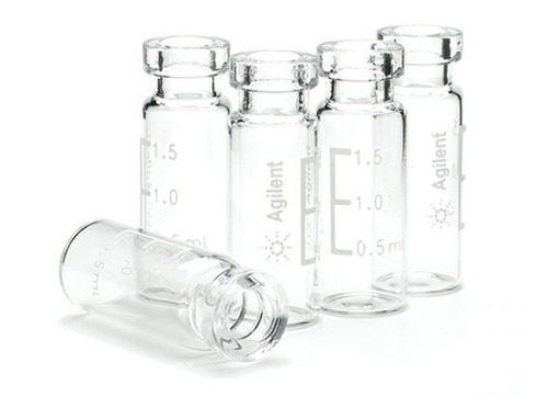 Viales Vidrio 2ml Incoloro, Boca 11mm Agilent X 100 Unidades