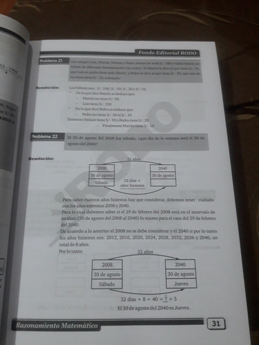 Imagen 3 de 10 de Libro Razonamiento Matemático Teórico Y Práctico Rodo