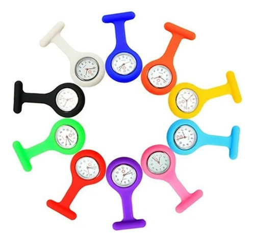 Mini Reloj Portátil De Bolsillo De Silicona Para Enfermera,