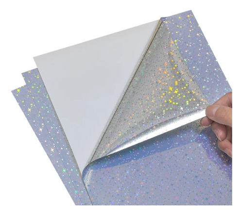 Papel Fotográfico Holográfico Autoadhesivo X20 - Big Star