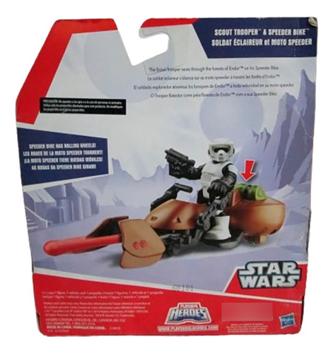 Figura Star Wars Galactic Heores Scout Trooper Speeder Bike